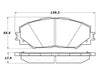 Stoptech 308.121 Street Touring 10 Lexus HS 250h / 09 Pontiac Vibe 1.8L Front Pads