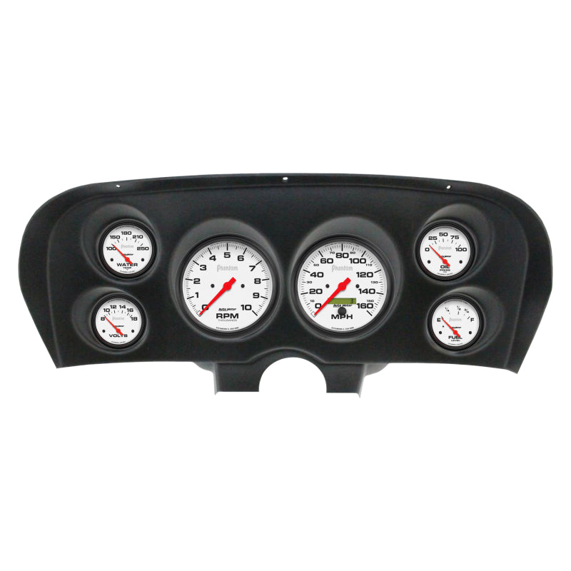 AutoMeter 2936-09 Autometer Phantom Direct Fit Dash Kit 69-70 fits Ford Mustang (2 x 5in. / 4 x 2-5/8in.)