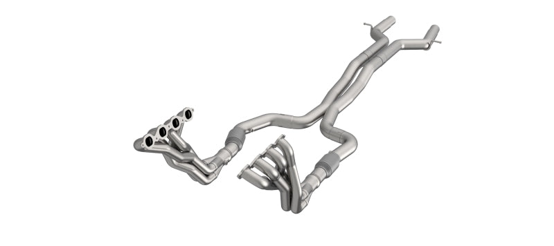 Kooks 2313F632 2022 fits Cadillac CT5V 2in x 3in SS Longtube Headers and Green Catted SS X-Pipe