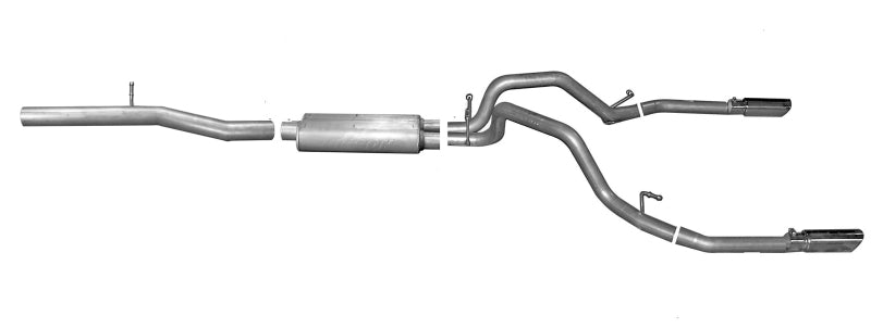 Gibson  5657 fits Chevrolet 15-18 Silverado 1500 LS 5.3L 3in/2.25in Cat-Back Dua