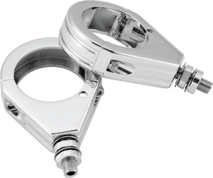 Bikers Choice 482427 Chrome Grooved 39MM Clamp With 5/16-18 Stud Universal Cust