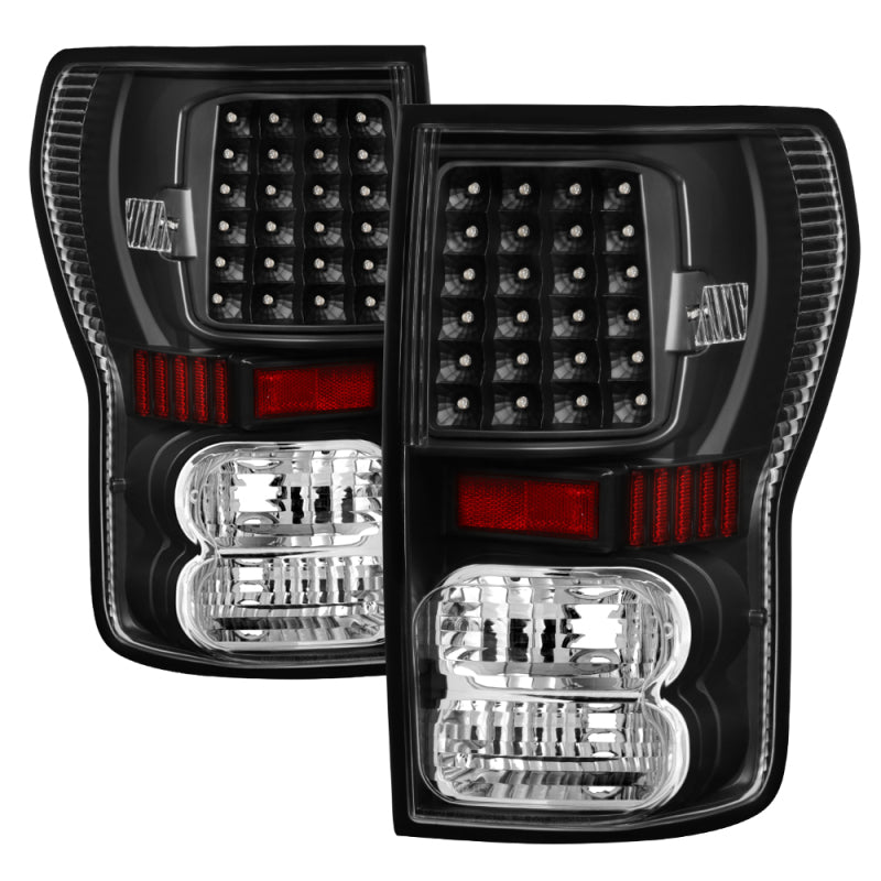 5013200 Xtune fits Toyota 07-13 Tundra LED Tail Lights Black ALT-ON-TTU07-LED-