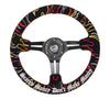 NRG RST-018MB-RLB RST-018MB-RLB Reinforced Steering Wheel Ryan Litteral Sig Red