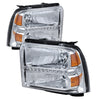 9026973 Xtune fits Ford 05-07 F250/350/450 Super Duty Crystal Headlights w/ LE