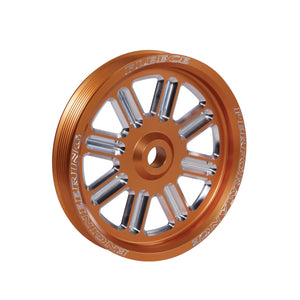 Fleece Performance -34211-ORG-SPK fits Dodge Cummins Dual Pump Spoke Pulle