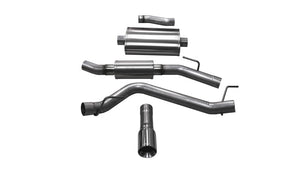 CORSA Performance 21062 Corsa 2020-2025 fits Jeep Gladiator JT 3.0in Cat-Back Single Touring Side Exit w/ 4.0in Polished Tip