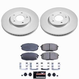 Power Stop 10-13 Kia Forte Front Z23 Coated Brake Kit