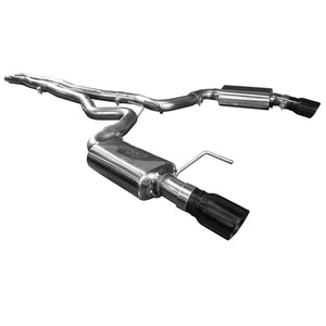 Kooks Headers 11514111 Kooks 15+ Mustang 5.0L 4V Convertible 3in Cat-Back w/ X-Pipe 4in Slash Cut Black Tips Exhaust