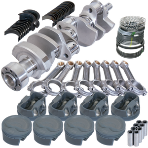 Eagle 62110060 fits Chevy LT1 350 1Pc 3.750in Crank 6.000in I-Beam Rods -16cc 4.060in Pistons Rotating Assembly