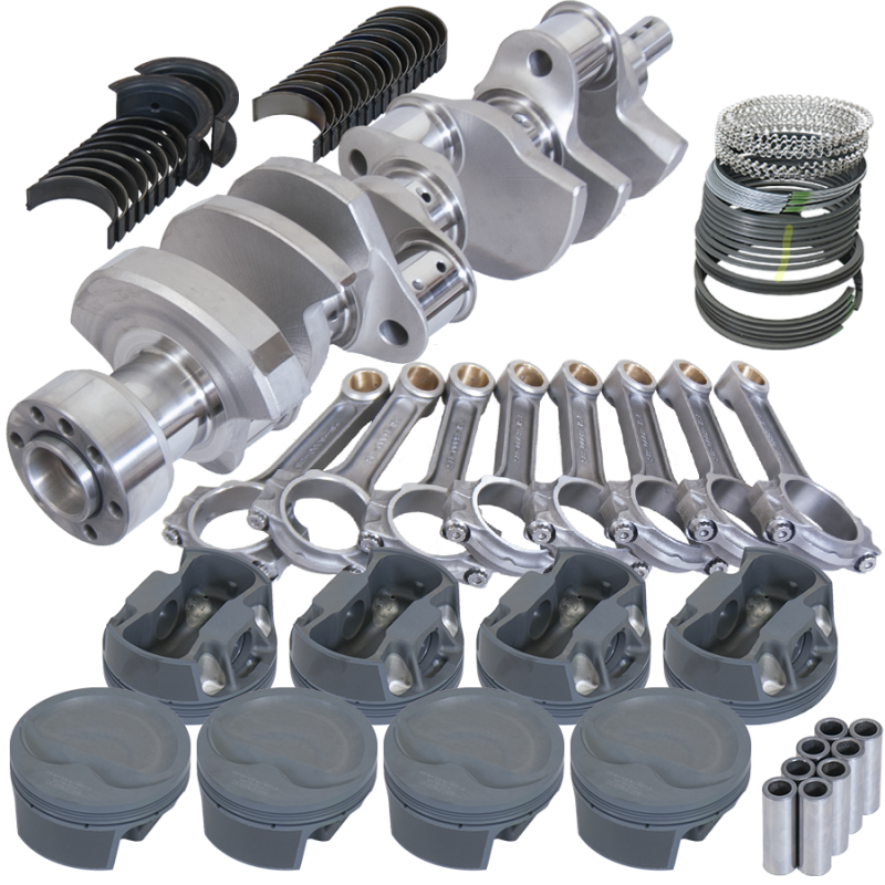 Eagle 62110030 fits Chevy LT1 350 1Pc 3.750in Crank 6.000in I-Beam Rods -16cc 4.030in Pistons Rotating Assembly