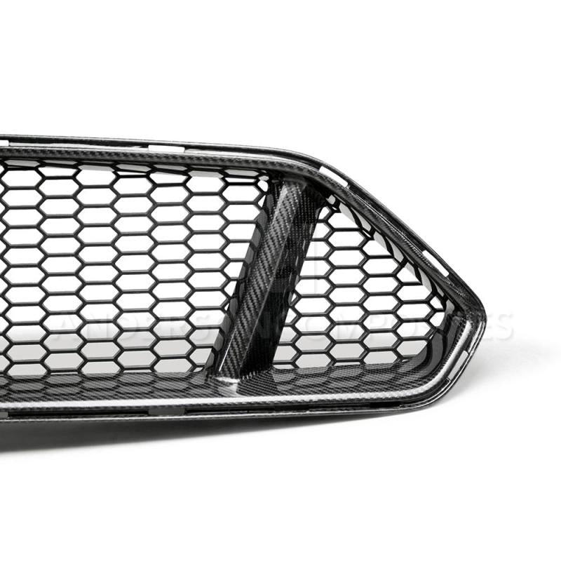 Anderson Composites AC-FG18FDMU-GT 2018 fits Ford Mustang Type-GT Carbon Fiber Upper Grille