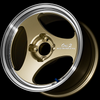 Advan YAY4B45ACG ONI2 14x5.5 / +45 Offset / 4x100 / 63mm Bore / Machining and Champagne Gold