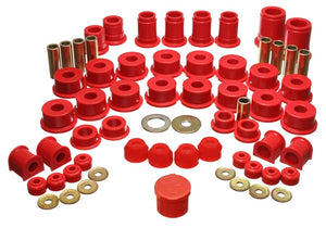Energy Suspension 8.18103R 90-95 fits Toyota 4 Runner 2WD/4WD Red Hyper-Flex Master Bushing Set