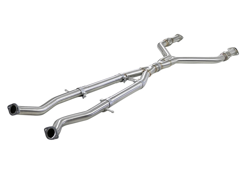 AFE 49-36131  2.5in to 3in 304 SS Y-Pipe Exhaust System 16-18 fits Infiniti Q50