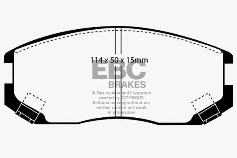 EBC DP21063 fits Dodge 91-94 Colt 1.5 Greenstuff Front Brake Pads