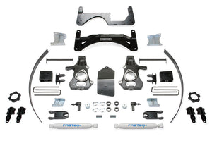 Fabtech K1067 14-18 fits GM C/K1500 P/U w/oE Forg Stl UCA 6in Basic Sys w/Perf Shks