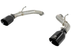 AFE 49-36133NM-B Takeda 2.5in 304 SS Axle-Back Exhaust w/ Black Tips 17-19 fits