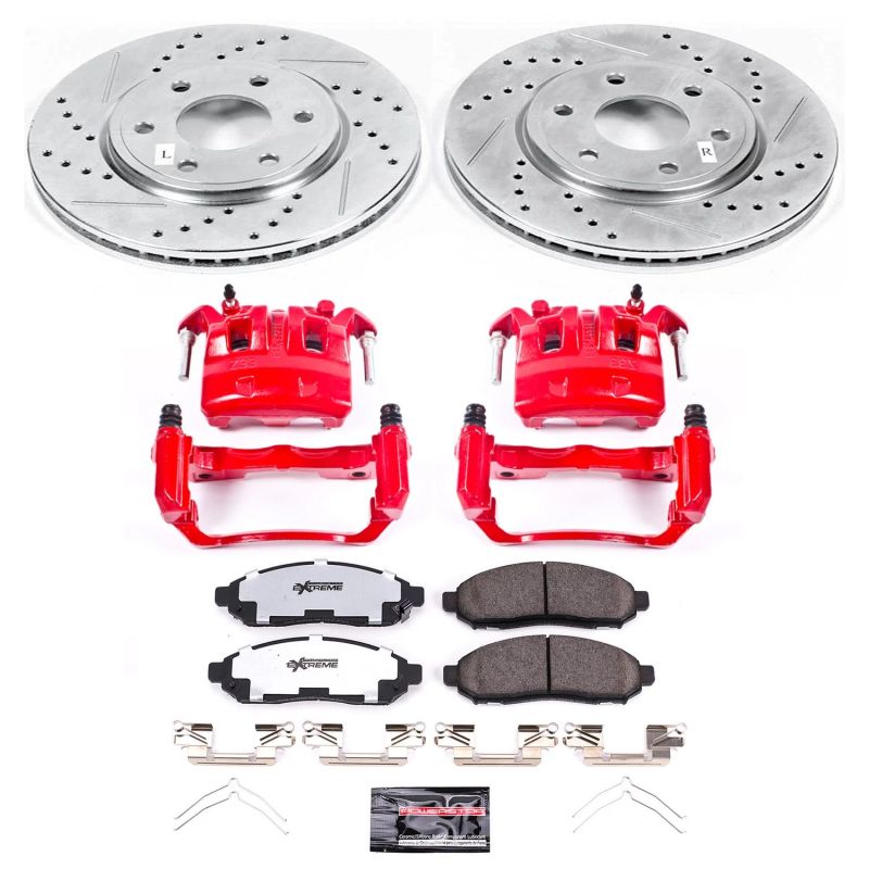 PowerStop KC4611 fits Nissan Frontier Front Z36 Truck & Tow Brake Kit w/Calipers