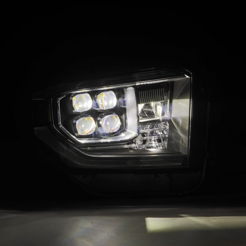 AlphaRex 880833 fits Toyota 14-21 Tundra NOVA-Series LED Proj Headlights Blk w/Actv Light & Seq. Sig + DRL