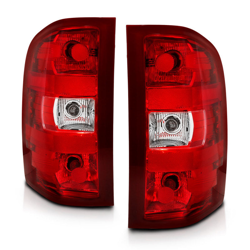 ANZO 311303 2013 fits Chevy 07-20 Silverado Taillight Red/Clear Lens (OE Replacement)