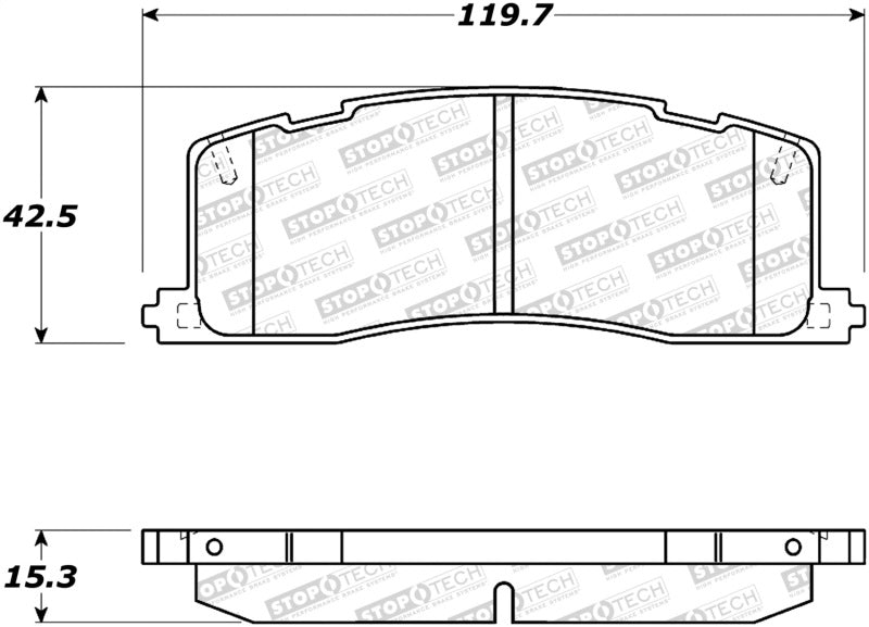 Stoptech 308.0501 Street Brake Pads - Front/Rear