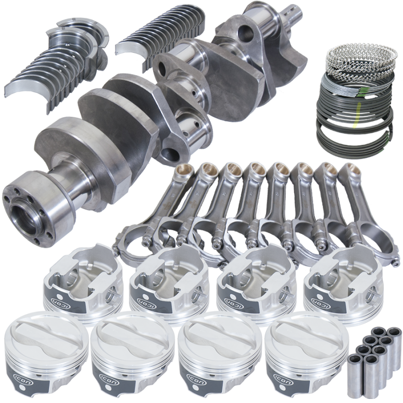 Eagle 13573L030 fits Chevy LT1350 1Pc 3.750in Crank 6.000in I-Beam Rods -18cc 4.030in Pistons Rotating Assembly