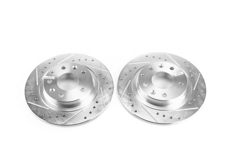 PowerStop fits Mazda 16-18 CX-3 Rear Evolution Drilled & Slotted Rotors - Pair