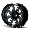 ION Wheels 141-2937M-12 ION 141 20x9 / 6x135/139.7 BP / -12mm Offset / 106mm Hub Gloss Black Milled Wheel