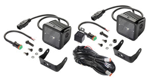 Hella LA358176821 Universal Black Magic 3.2in L.E.D. Cube Kit - Spot Beam