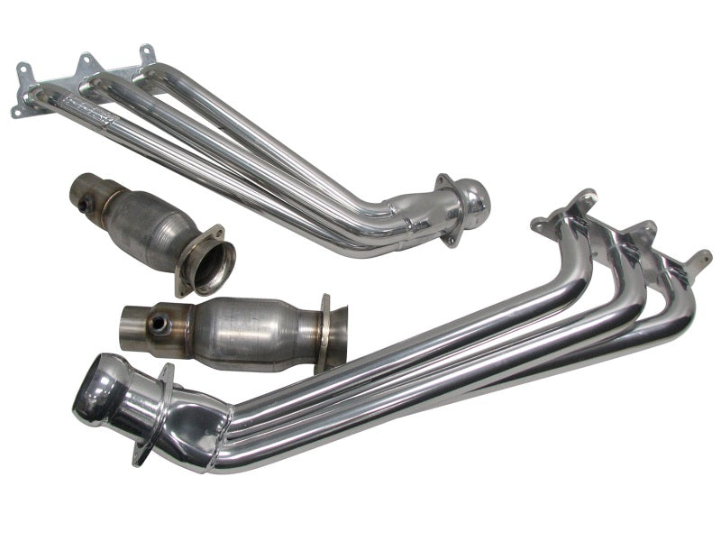 BBK  40410 Camaro V6 Long Tube Exhaust Headers With Converters - 1-5/8 Silver Ce
