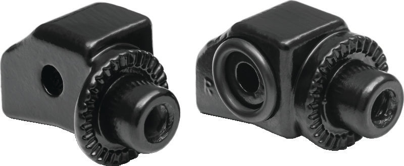 Kuryakyn 8938 Kuryakyn Footpeg Adpt Rear S Bk Af Twin