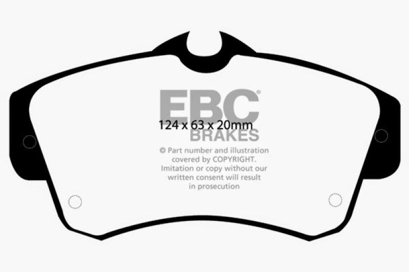 EBC DP21357 fits Chrysler 00-11 PT Cruiser 2.4 Greenstuff Front Brake Pads