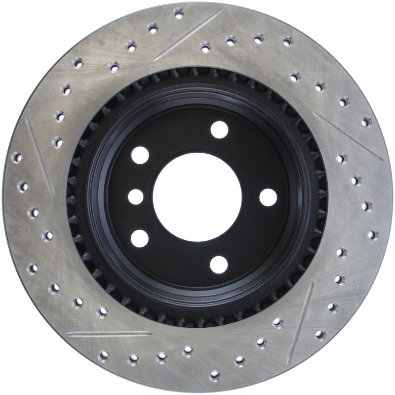 Stoptech 127.34078L 06 BMW 325 / 07-09 BMW 328 Slotted & Drilled Left Rear Rotor