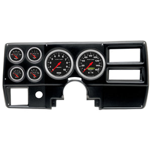 Autometer 84-87 Chevy/GMC Truck (5in x 2 - 2-1/16in x 4) 6-Gauge Direct Fit Dash Kit