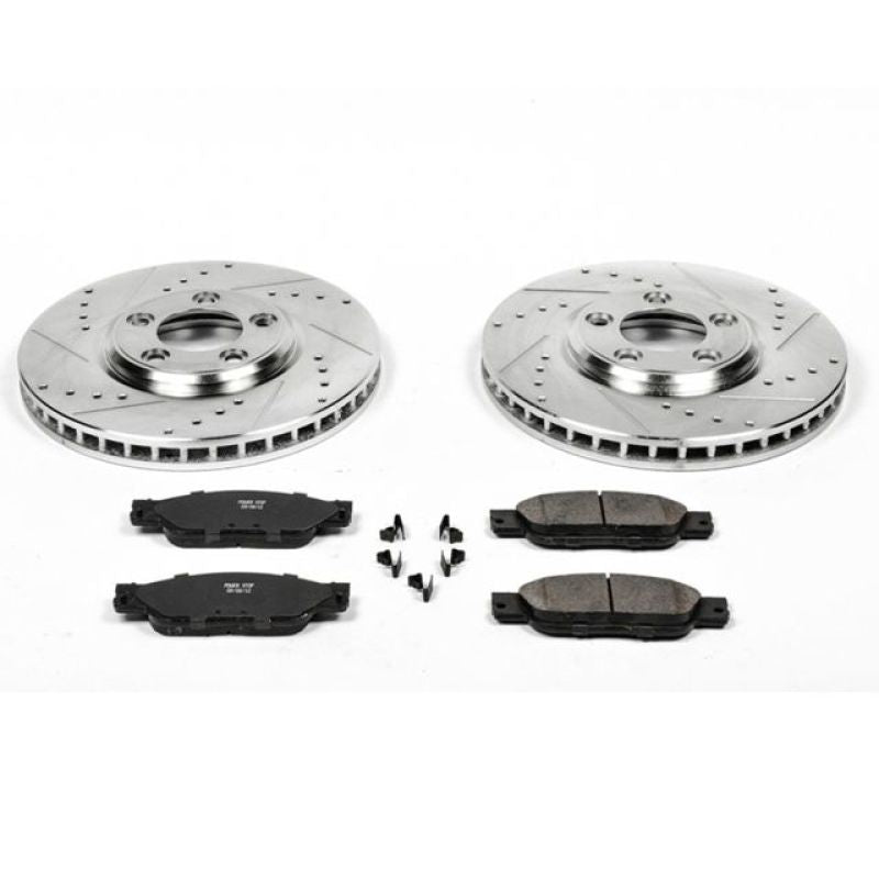 PowerStop K1353 fits Jaguar 03-04 S-Type Front Z23 Evolution Sport Brake Kit