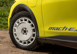 Ford Racing 21-24 fits Mustang Mach-E Gloss White Rally Wheel Kit