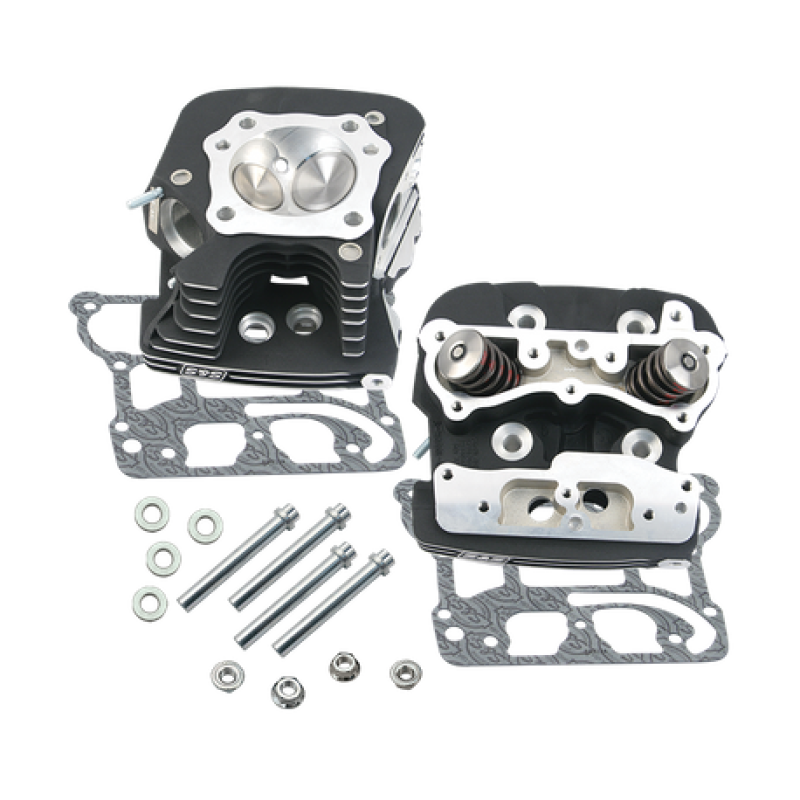 S&S 900-3249 Cycle 2006 Dyna 91cc .032in Manifold Surface Cylinder Heads - Wrink