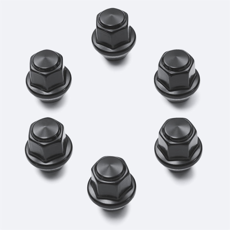 fits Ford Racing M-1012-BR M12 x 1.5 Black Lug Nut - Set of 6