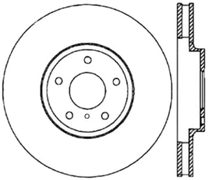 Stoptech 126.42080CSR Power Slot 06-07 350Z / 05-07 G35 / 06-07 G35X SportStop CRYO Slotted Front Right Rotor