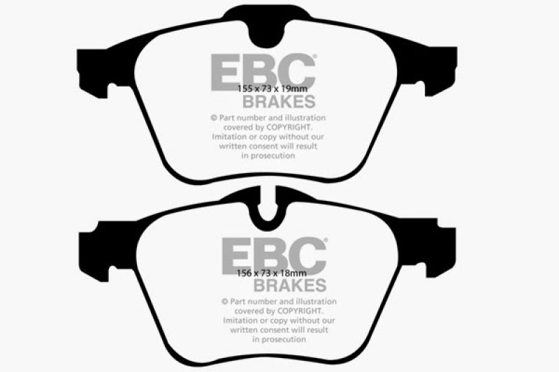 EBC DP21912 2018 fits Volvo 16-20 S60 2.0L Turbo Greenstuff Front Brake Pads