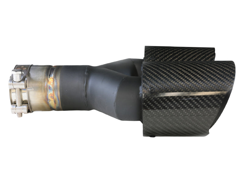 AFE 49T25480-C121  2.5in 304 Stainless Steel Clamp-on Exhaust Tip Passenger Sid