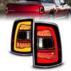 ANZO 311471 fits Dodge 09-18 Ram 1500 Sequential LED Taillights Black w/Switchback Amber Signal