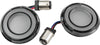Kuryakyn 2902 Kuryakyn Tracer L.E.D. Front Turn Signal Insert, White/Amber Light, Smoke Lens 1157