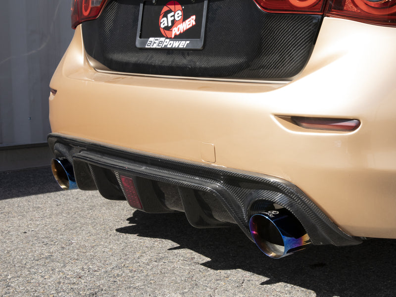 AFE 49-36136-L fits Infiniti Q50 V6 3.7L Takeda 2-1/2in 304 SS Cat-Back Exhaust