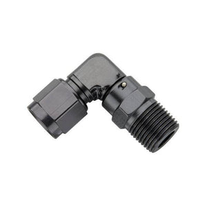 Fragola 499403-BL -3AN Female Swivel To 1/8 NPT - 90 Degree - Black