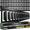 Rhino USA TD-ETRAIL5-4PK-BLK 5Ft E-Track Tie-Down Rails, Black (4 Pack)