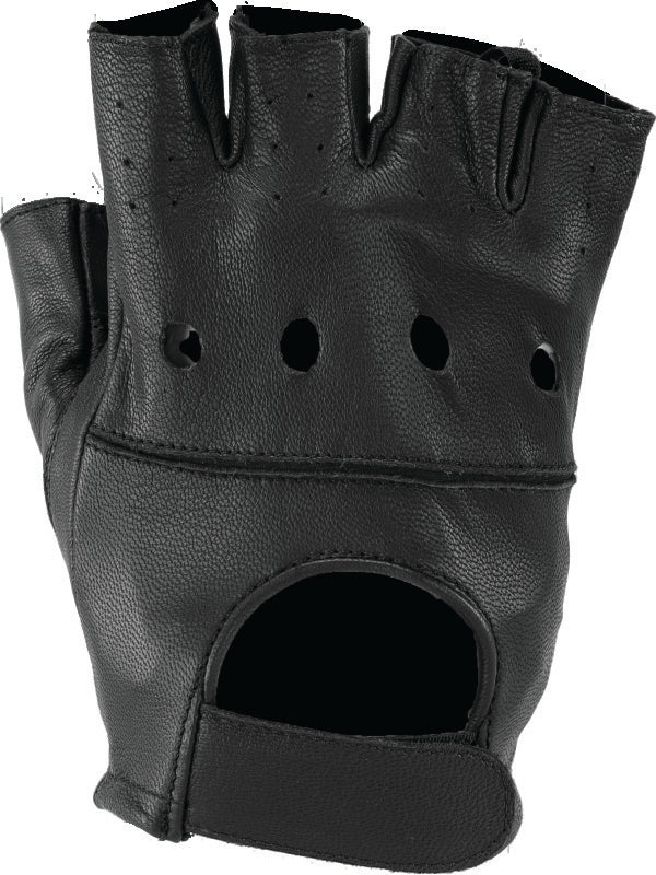 Kuryakyn 094500 Kuryakyn Leather By River Road Diamond Shorty Gloves Black Womens -2XL