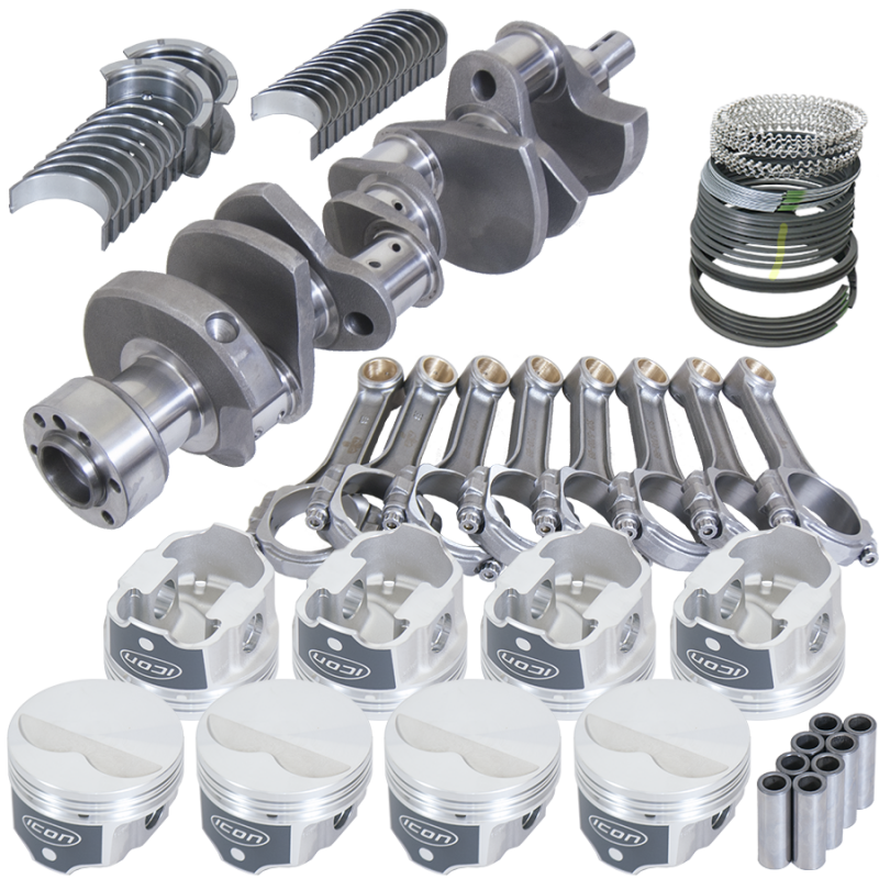 Eagle 13302L060 fits Chevy LT1350 1Pc 3.480in Crank 5.700in I-Beam Rods -3.7cc 4.060in Pistons Rotating Assembly