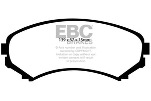 EBC UD550 92-93 fits Mazda MPV 2.6 2WD Ultimax2 Front Brake Pads
