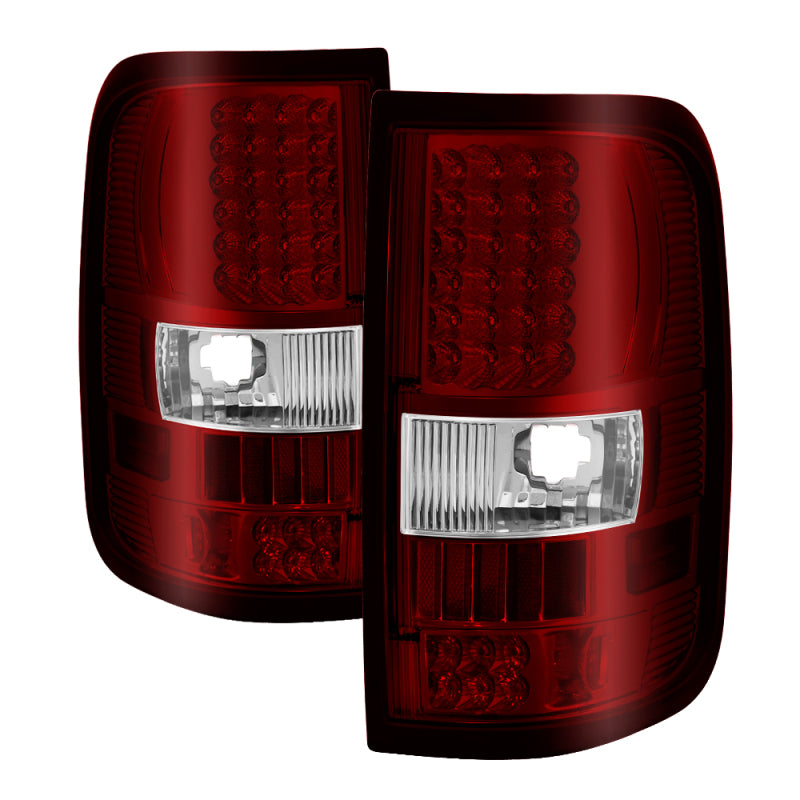 5034069 Xtune fits Ford 04-08 F150 Styleside LED Tail Lights Red Clear ALT-ON-